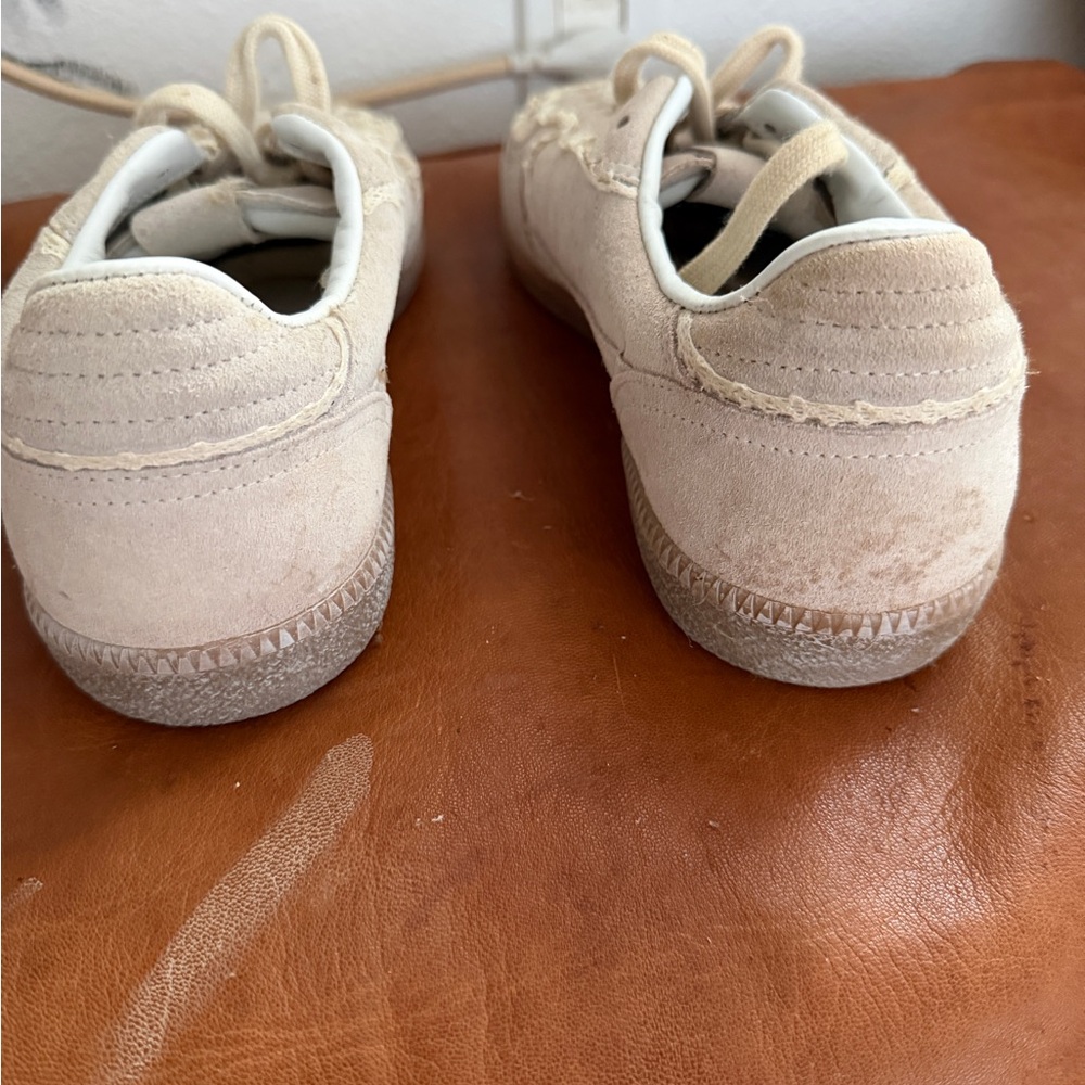 ALOHAS Lace-Trim Suede Sneakers 490 leather - Picture 5 of 9
